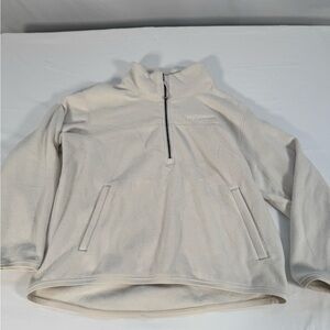 Women’s Lululemon Cream Quarter-Zip Fleece Pullover